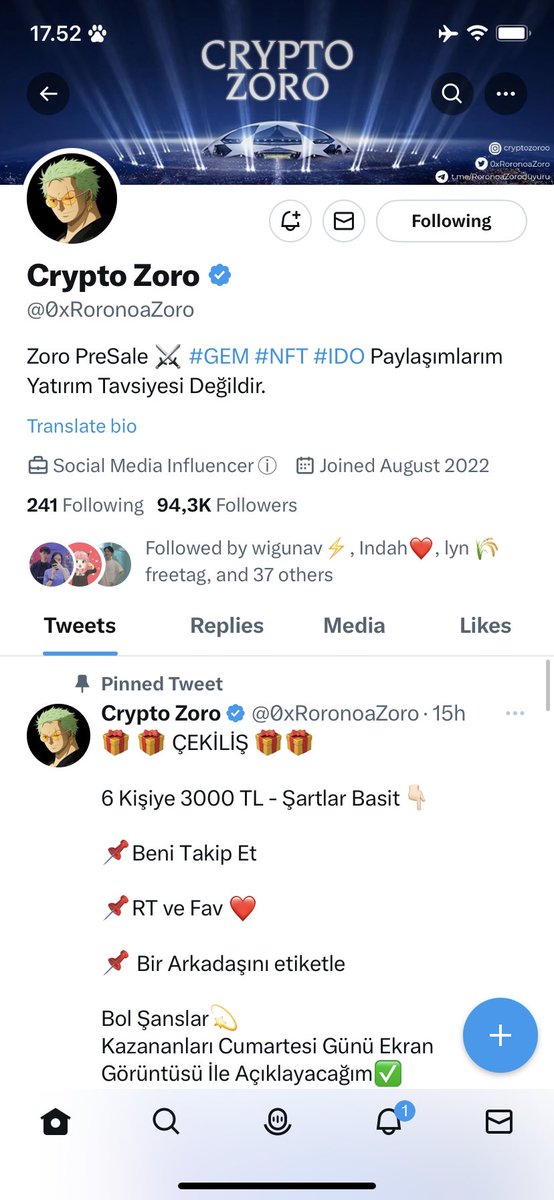 aeleaIe's tweet photo. @chitaglorya3rd @buffdogecoin @Cryptoishazzz @0xRoronoaZoro @JeaPromos done https://t.co/GFE3OY0fIj