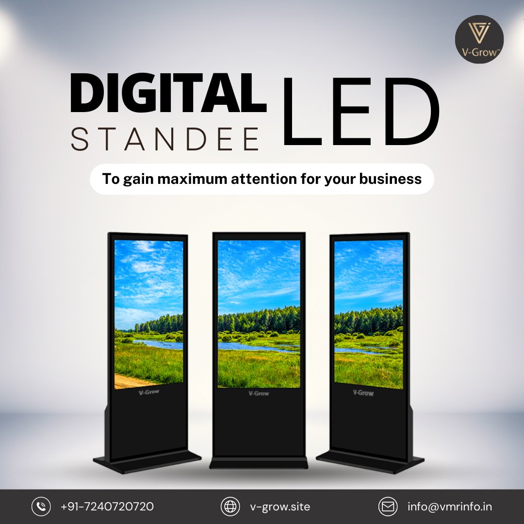 V_Grow_'s tweet image. Shine Bright, Advertise Right!🌟Introducing V-Grow Standee LED – Your Ultimate Advertising Companion for Cinemas, Banquets, Airports, Malls, and More!🎬
.
.
.
#advertisingtechnology #advertisingtrends #guerillamarketing
#VGrow #ledboard #DigitalStandee