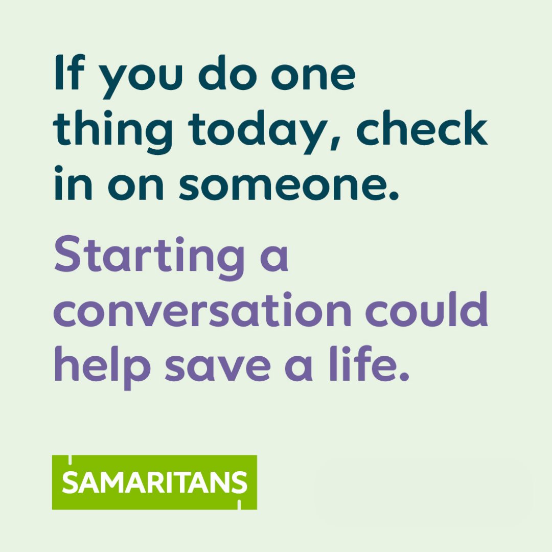 If you think someone might be struggling, trust your gut and ask them how they’re doing 💚
