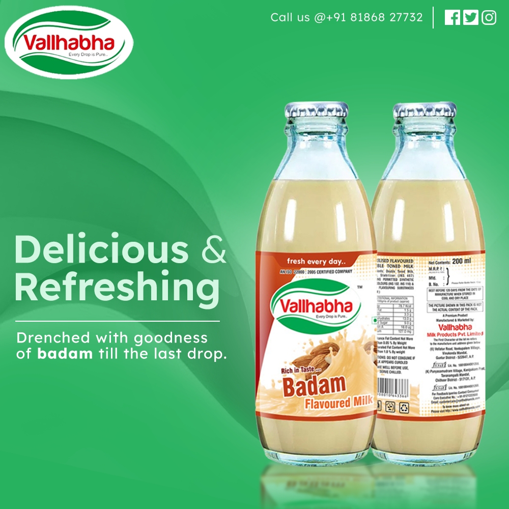 Try the most delicious and refreshing Badam milk! 😋🥛 The perfect blend of creamy goodness and nutty flavor!

Call us @ +91 81868 27732 

#Vallhabha #Vallhabhadairy #everydropispure #BadamMilk #HeavenInACup #NuttyBliss #RefreshingTreat #DelightfulSip #CreamyGoodness