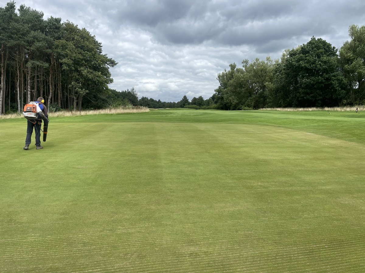 sgcgreens's tweet image. We have done what we can to ensure the surface is as playable as possible. During the recovery period the greens will be a lot softer given the surface disruption. Few greens left to complete tomorrow and a couple of top dressings. Should have us back on track #essentialwork