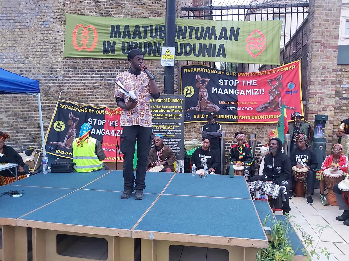 TAOBQ (The African Or Black Question) (@taobq) on Twitter photo Respect to all who engaged with Aug. 1
groundings, masterclass and consultation in, and march from, Brixton (most impressed with reasonings by the non-African allies)✊🏾
and the remembrance in the Docklands
+ <a href="/BellRibeiroAddy/">Bell Ribeiro-Addy MP</a> who reached both locations!
<a href="/ReparationMarch/">Reparations March UK</a> <a href="/Xosei/">EstherXosei</a> Respect to all who engaged with Aug. 1
groundings, masterclass and consultation in, and march from, Brixton (most impressed with reasonings by the non-African allies)✊🏾
and the remembrance in the Docklands
+ <a href="/BellRibeiroAddy/">Bell Ribeiro-Addy MP</a> who reached both locations!
<a href="/ReparationMarch/">Reparations March UK</a> <a href="/Xosei/">EstherXosei</a>