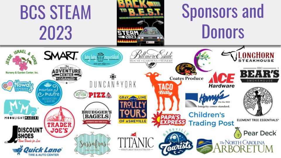 <a href="/BuncombeSchools/">Buncombe Schools</a> and local teachers attending #BCSSTEAM23 check out our amazing partners! Join us in person next week for the opportunity to win a gift from one of these businesses below! 
<a href="/BCSDigitalLearn/">BCSDigitalLearning</a> <a href="/Dr_Rob_Jackson/">Dr. Rob Jackson</a> <a href="/JennReed23/">Dr. Jennifer Reed</a> <a href="/JFrazierDLF/">Janet Frazier</a> @KendraCameronJ <a href="/fuscotech/">Wendy Fusco</a>