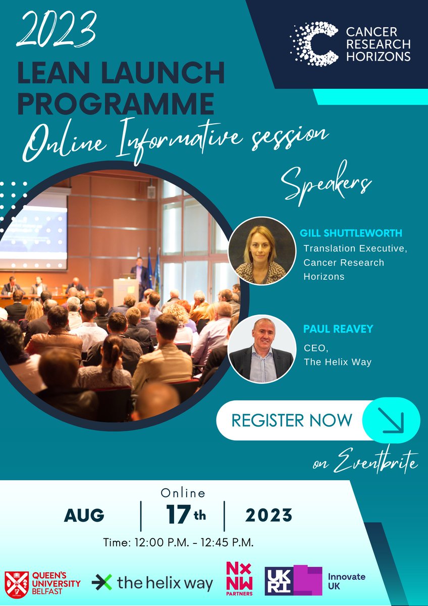 The Helix Way (@thehelixway) on Twitter photo Join us for an informative webinar on Thursday 17th August 2023, from 12:00-12:45pm, for details on the applying for the Cancer Research Horizons, Lean Launch Programme.
CLICK below to REGISTER FOR THIS WEBINAR lnkd.in/e47t_Mxw
<a href="/innovateuk/">Innovate UK</a> Join us for an informative webinar on Thursday 17th August 2023, from 12:00-12:45pm, for details on the applying for the Cancer Research Horizons, Lean Launch Programme.
CLICK below to REGISTER FOR THIS WEBINAR lnkd.in/e47t_Mxw
<a href="/innovateuk/">Innovate UK</a>