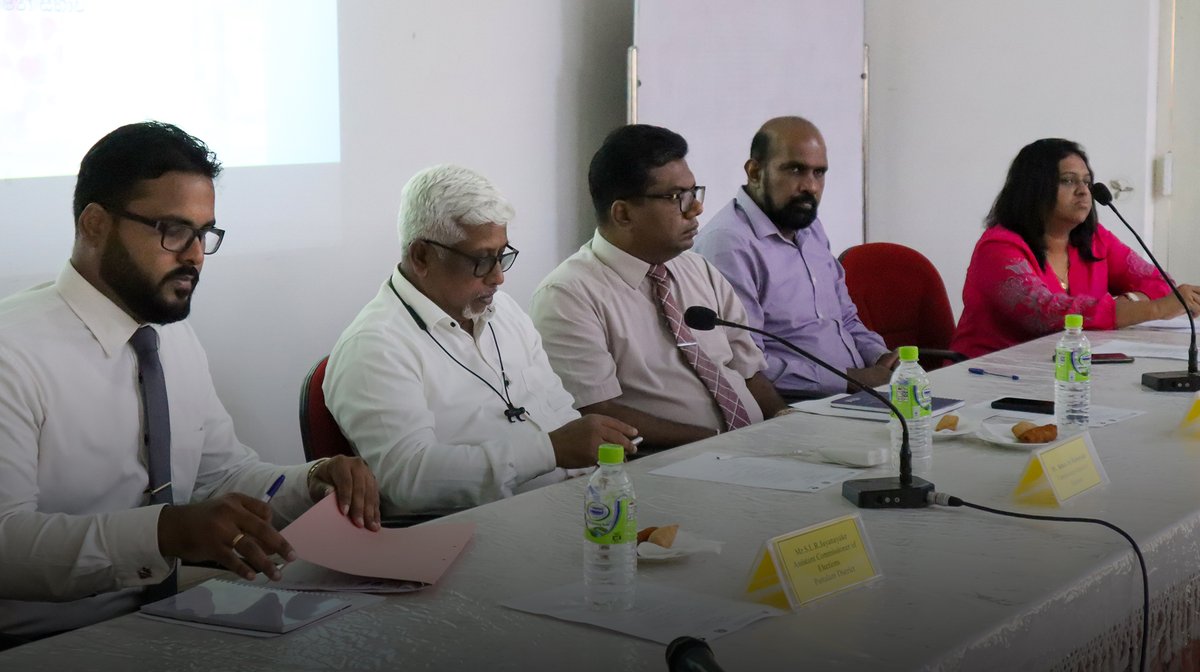 PAFFREL's tweet image. පූර්ණ ආබාධිත ප්‍රජාව වෙනුවෙන් තාවකාලික හැඳුනුම්පතක් ලබාදීමේ දෙවන වැඩසටහන පුත්තලමේදී සාර්ථකව අවසන්වෙයි  

#Elections2023 #ElectionMonitoring #VoterEducation #disablevoters #EmpoweringCommunities #electioncommisionofsrilanka #PAFFREL