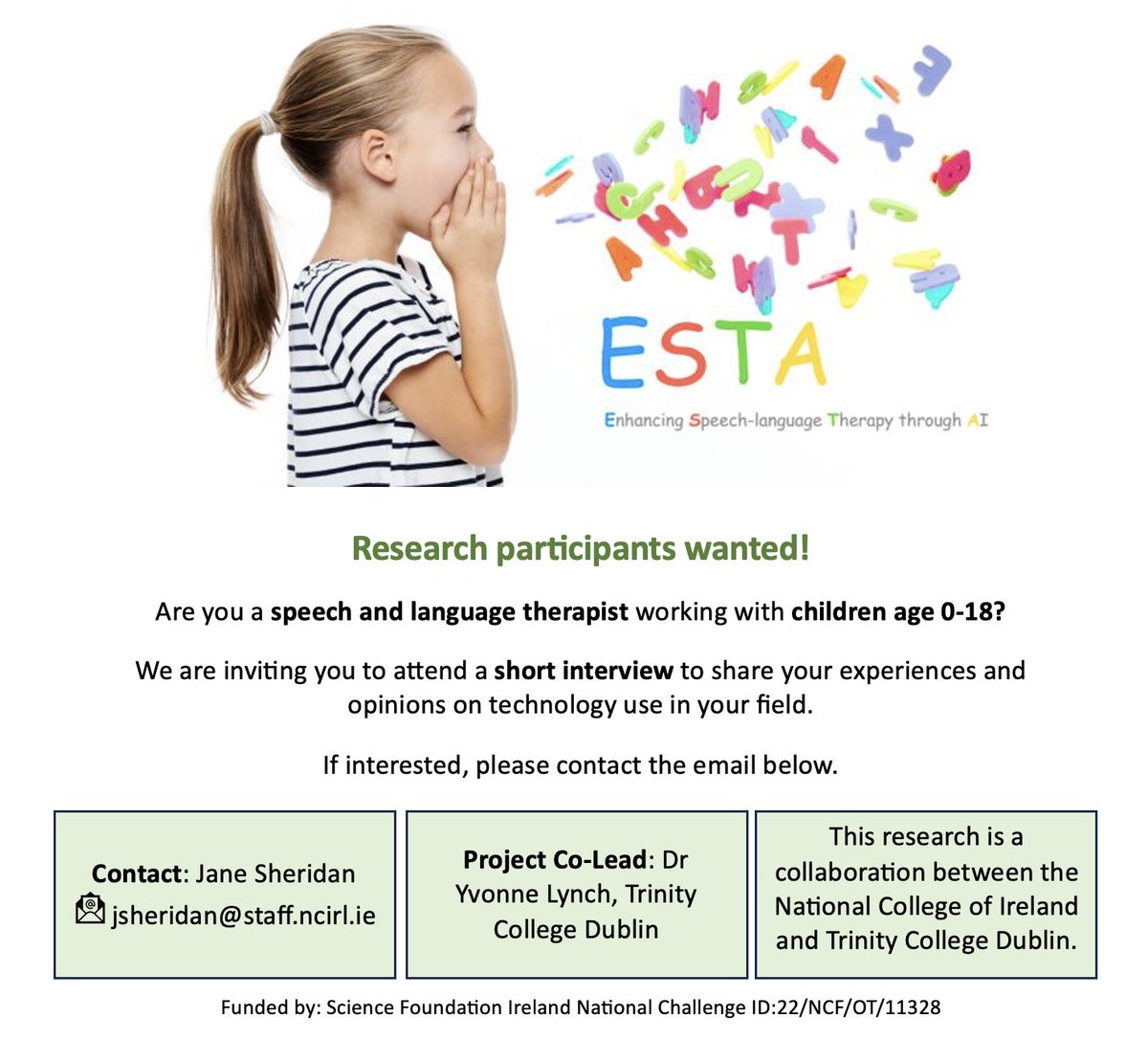 ESTA(Enhancing Speech-language Therapy through AI) tweet media