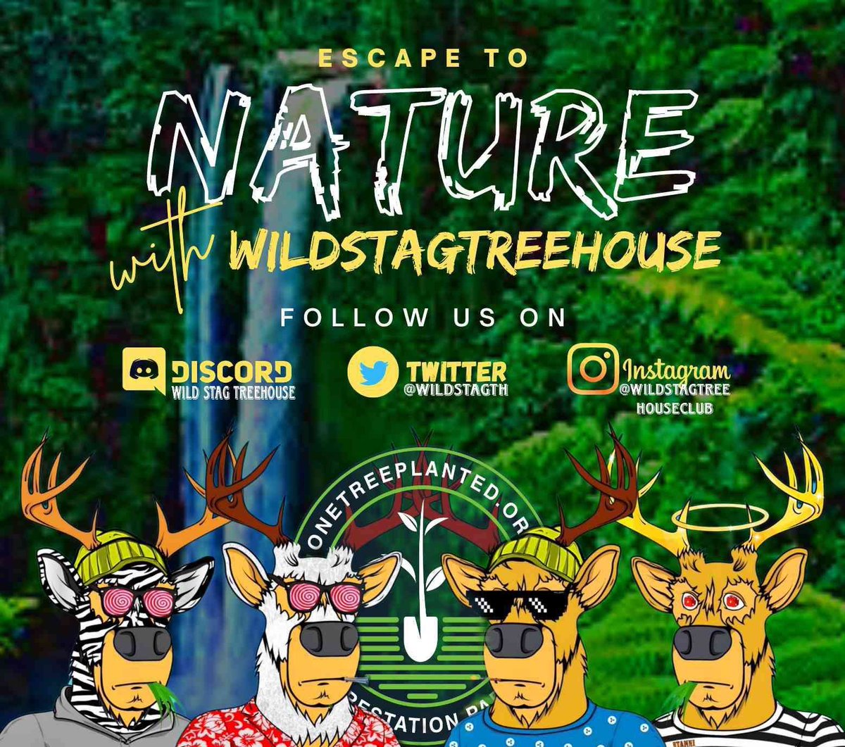 🎉🔥🎁 Friday Giveaway Alert! 🌟🚀💯. 

🎉🌳🦌 Win a Wild Stag Treehouse NFT! 🌲🏕️ Like, Retweet, Tag 3 friends, follow @textrpsms & @WildStagTH 📲✨ Comment your favorite travel destination 🌎🗺️ #GiveawayFriday #NFT #TravelDreams 🏞️🌌