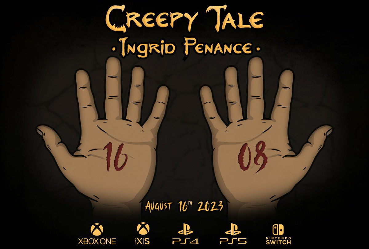 creepybrostudio's tweet photo. Creepy Tale: Ingrid Penance will be released on consoles on August 16!
The number 3 will leave the title, as it has already happened with the next part.
This release is a big event for our studio - it feels like launching the game again, like for the first time.

#indiegame https://t.co/LgUQYALYqs