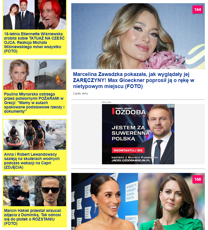 AlicjaDef's tweet photo. Jacek Ozdoba @OzdobaJacek już ma wykupione reklamy na Pudelku, a przecież kampania wyborcza oficjalnie jeszcze nie ruszyła. https://t.co/p4n74OM0WX
