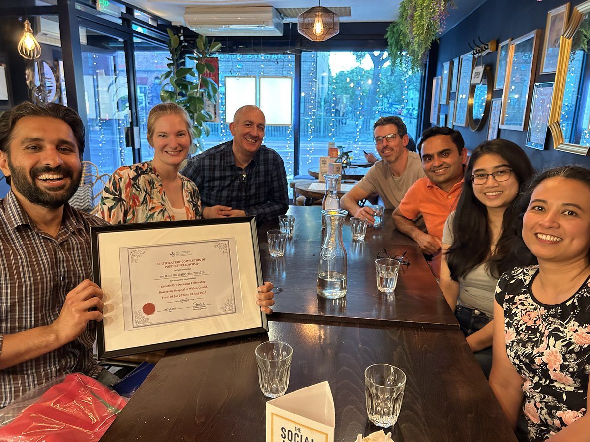 Krishna Narahari (@krish_narahari) on Twitter photo #WelshRoboticUroOncFellowship
🎉 👋 👏🙏Amir Ali, >250cases, RALP&RPN competent, great memories!
Welcome Sarah!
<a href="/amiraligoa/">Amir Ali</a> <a href="/drgvkswamy/">gokul v kandaswamy</a> <a href="/WelshUro/">Welsh Urological Society</a> <a href="/TUF_tweets/">TheUrologyFoundation</a> <a href="/BAUSurology/">BAUS</a> #WelshRoboticUroOncFellowship
🎉 👋 👏🙏Amir Ali, >250cases, RALP&RPN competent, great memories!
Welcome Sarah!
<a href="/amiraligoa/">Amir Ali</a> <a href="/drgvkswamy/">gokul v kandaswamy</a> <a href="/WelshUro/">Welsh Urological Society</a> <a href="/TUF_tweets/">TheUrologyFoundation</a> <a href="/BAUSurology/">BAUS</a>