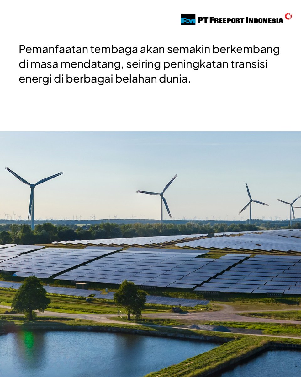 IDFreeport's tweet photo. Kebutuhan tembaga diprediksi meningkat di era energi bersih, termasuk pemanfaatannya dalam ekosistem kendaraan listrik.
#FreeportIndonesia #Freeport #KitaFreeportIndonesia #MiningforLife #ForemostinCopper https://t.co/K898FUlybu