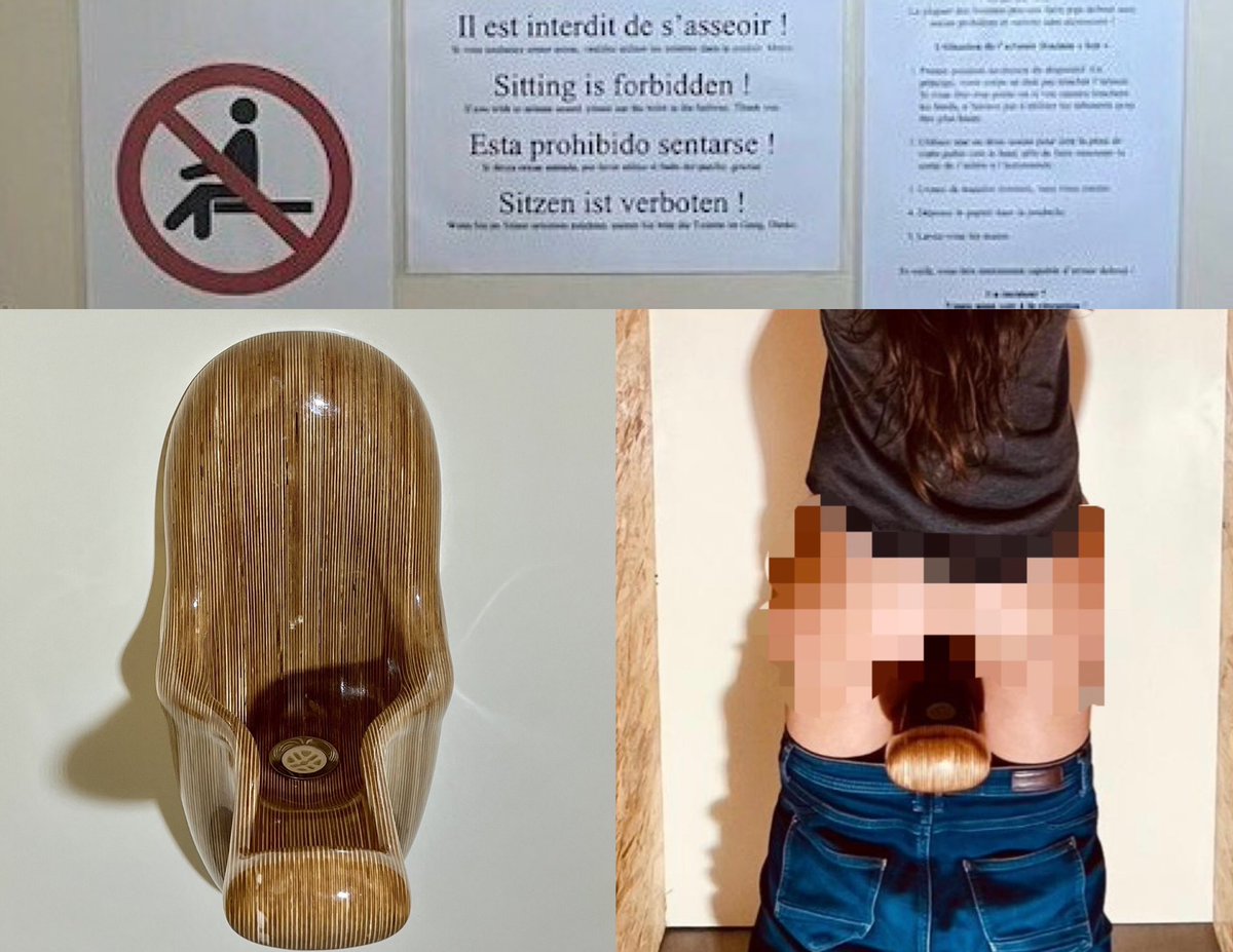 🚺🇫🇷 FLASH - Le tout premier urinoir féminin en position debout au monde a été installé à Villelongue, dans les #HautesPyrénées. Le dispositif est en bois et fonctionne sans chasse d'eau. (Actu/France 3) #Isis