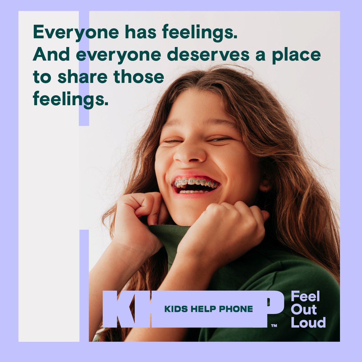 Reminder: It’s OK to #FeelOutLoud. KHP is here for all the feelings, 24/7