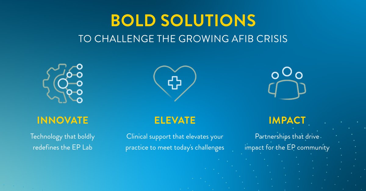AbbottCardio's tweet image. 💡 Innovate – with technology that boldly redefines the #EPLab.

⬆️ Elevate – with clinical support when and where you need it.

👥 Impact – with partnerships that drive impact for the EP community.

Discover our Bold Solutions to challenge #AFib: cardiovascular.abbott/us/en/campaign…