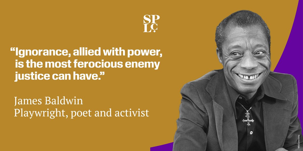 Through his words and leadership, writer James Baldwin exposed and explored issues of race, sexual orientation and class in America. A self-professed "witness to the truth," he forced the country to confront its own painful truths.

He was born #OTD in 1924.

#TheMarchContinues