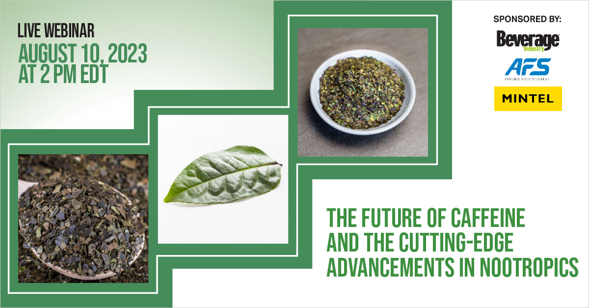 BeverageInd's tweet photo. Join Beverage Industry for a webinar with Applied Food Sciences and Mintel next week on August 10! Sign up with this link: https://t.co/zQh6LrqaIS https://t.co/JMpRNT2zzM