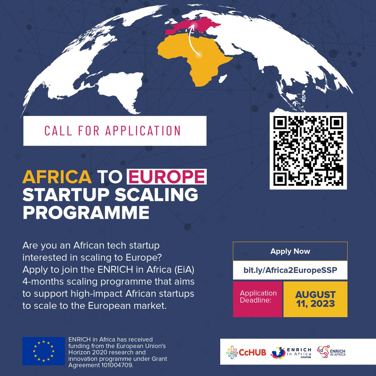 🤩 #EiA launched 2 new #Scaling Programmes: ✅ Africa to Europe 👉enrich-in-africa-project.eu/africa-to-euro… ✅ Europe to Africa 👉enrich-in-africa-project.eu/europe-to-afri… Perfect for high-potential start-ups ready to scale. Get immersive local market insights, tailored support, and mentorship!