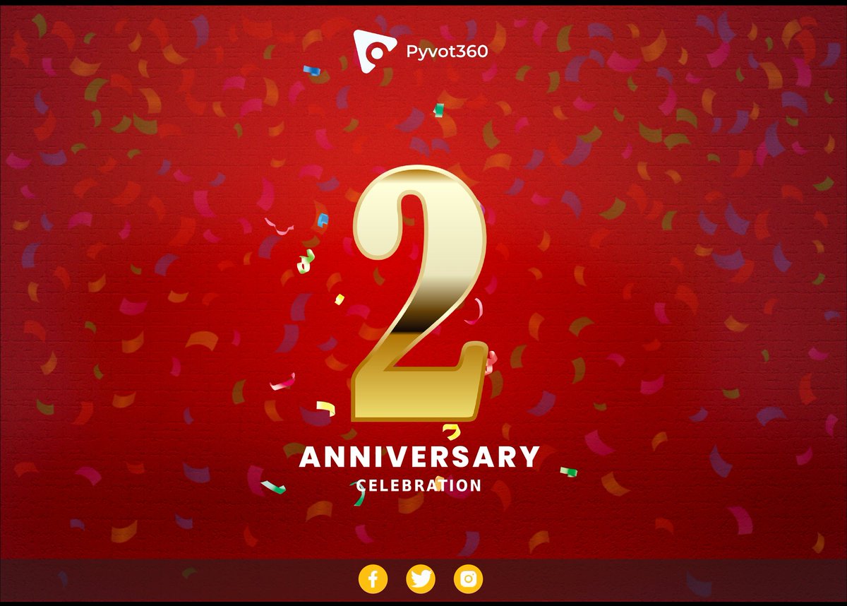 pyvot360's tweet photo. Today marks our 2nd anniversary!
Thank you to our amazing team. We can't believe it's been 2 years since we started this journey. It's been an incredible ride, and we're so grateful to everyone working with us to reach our goals.
#2YearsStrong #pyvot360
#ThankYou https://t.co/lW87o2XirT