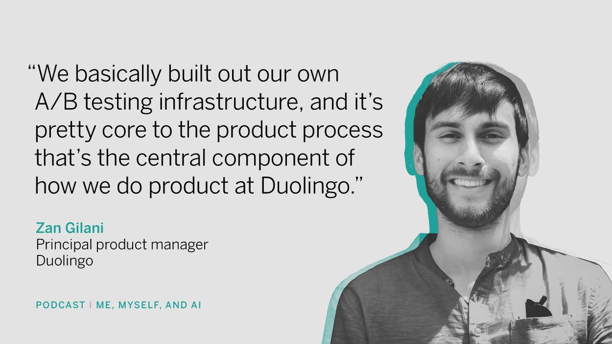 mitsmr's tweet photo. On the new Me, Myself, and AI podcast, Duolingo’s Zan Gilani shares how AI personalizes the language app and motivates users.
▶️ https://t.co/KFhBNCUzpm https://t.co/aBEYC2LtrV