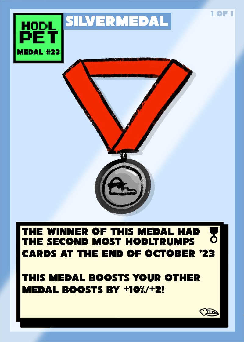 hodltrumps's tweet photo. We've just released three new 1 of 1 HODLTRUMPs medals, to be awarded to the three top collectors at the end of October. 🎖️

Atm @subterranean_1 @D00MSDRE &amp; @FrauShitcoinz are top, but @alth0tas @mrarwyn @seelawrie &amp; @LiteBitCo aren't far behind! 😲 https://t.co/jqb5QbIJu4