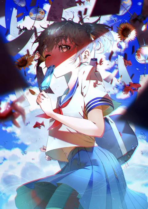 夏の日  #イラスト