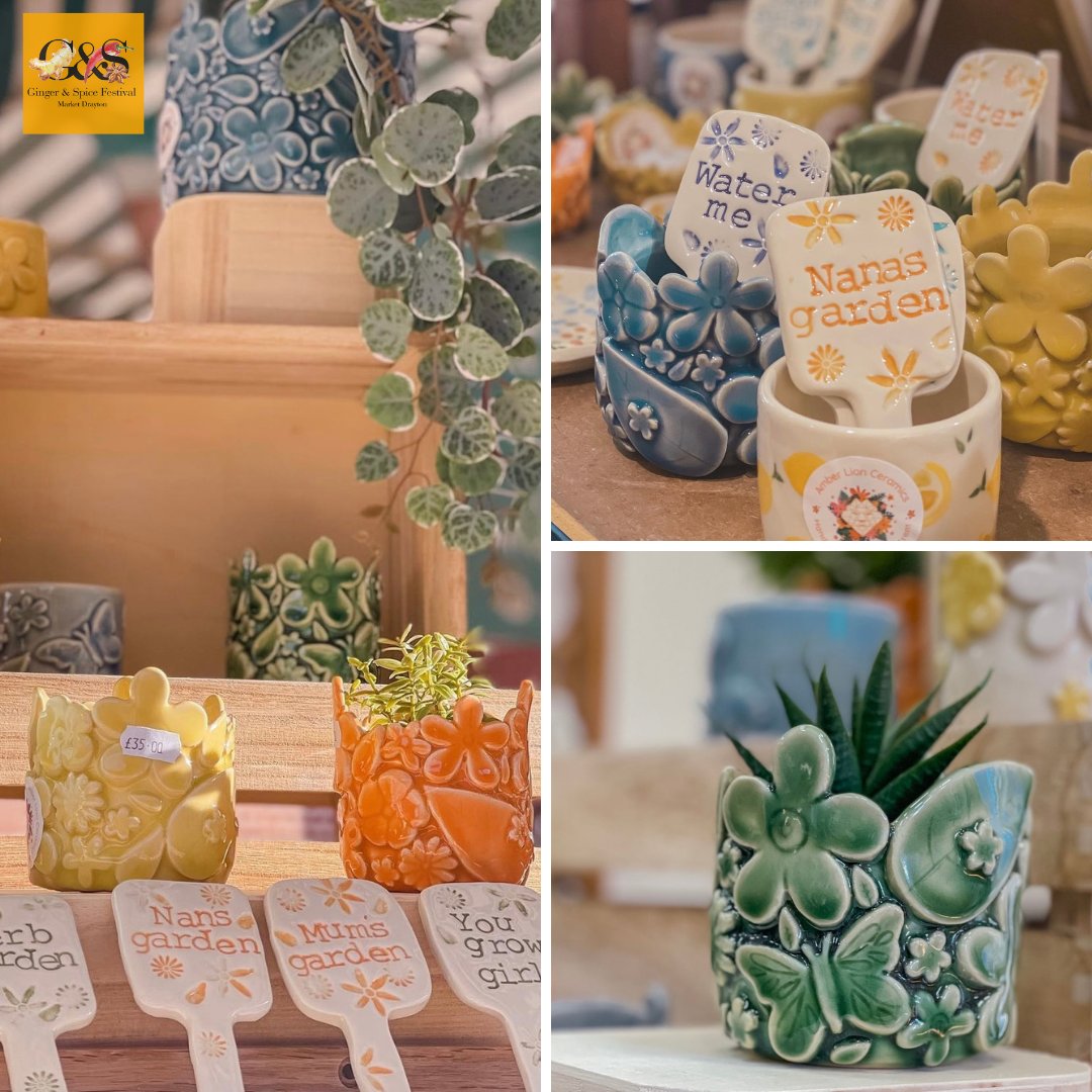 We are delighted to welcome back Amber Lion Ceramics with their  bright and colourful handmade ceramics.

Explore their stunning range of plant, herb, and spice tags, perfect for adding a touch of charm to your garden and home.