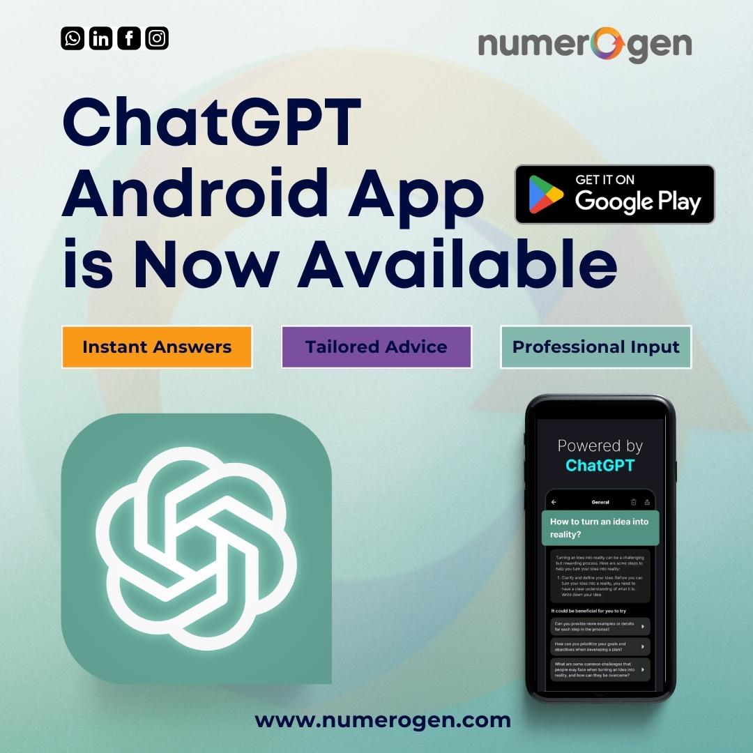 NumerogenS's tweet image. 🔴 𝐄𝐱𝐩𝐞𝐫𝐢𝐞𝐧𝐜𝐞 𝐭𝐡𝐞 𝐩𝐨𝐰𝐞𝐫 𝐨𝐟 𝐀𝐈 𝐨𝐧 𝐭𝐡𝐞 𝐠𝐨! 🚀 𝐂𝐡𝐚𝐭𝐆𝐏𝐓 𝐌𝐨𝐛𝐢𝐥𝐞 𝐀𝐩𝐩 𝐢𝐬 𝐧𝐨𝐰 𝐚𝐯𝐚𝐢𝐥𝐚𝐛𝐥𝐞 - 𝐘𝐨𝐮𝐫 𝐢𝐧𝐭𝐞𝐥𝐥𝐢𝐠𝐞𝐧𝐭 𝐜𝐨𝐦𝐩𝐚𝐧𝐢𝐨𝐧 𝐟𝐨𝐫 𝐚𝐥𝐥 𝐲𝐨𝐮𝐫 𝐜𝐨𝐧𝐯𝐞𝐫𝐬𝐚𝐭𝐢𝐨𝐧𝐬!