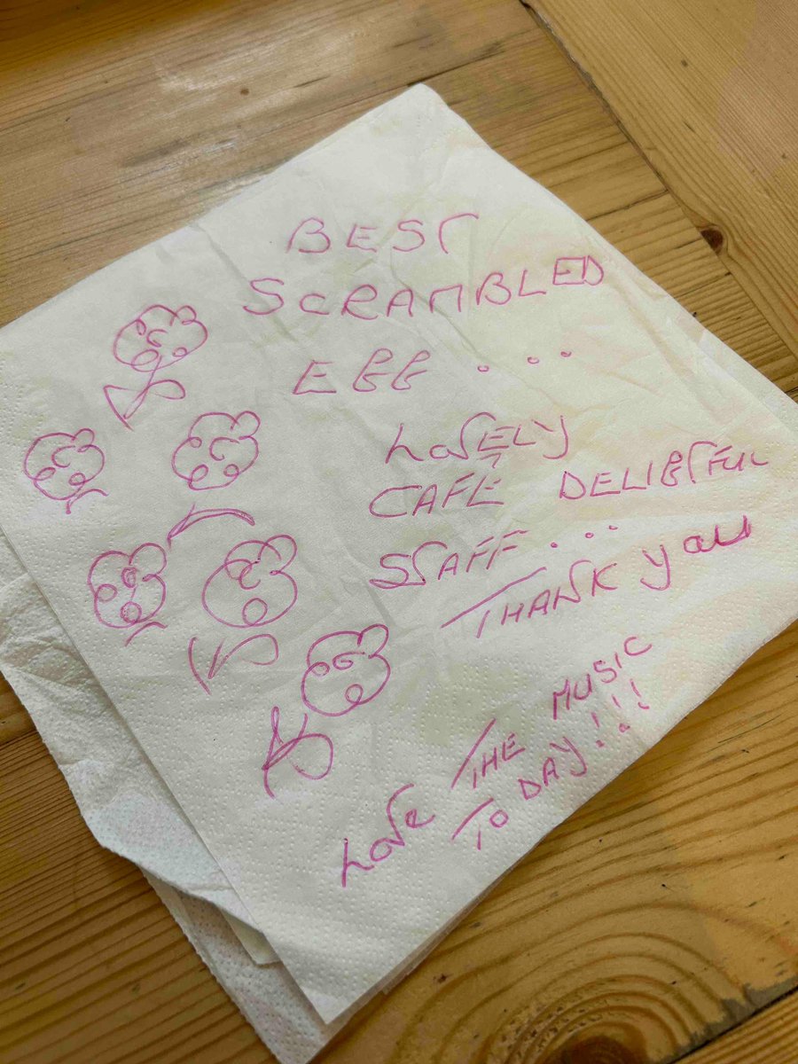 Aw Shucks! One of our lovely customers has left us a love letter! 💌 Thank you beautiful person! 🥰 #appreciation #happycustomer #loveletter #edinburghcafes