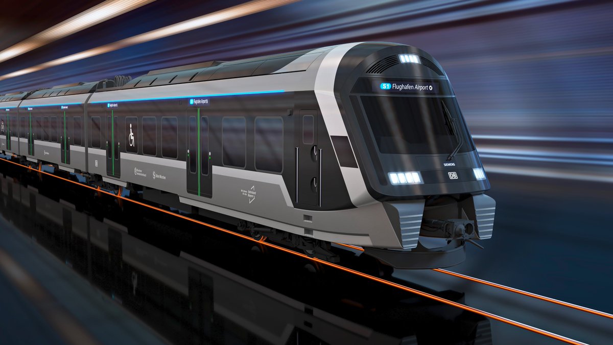 Siemens has been awarded a contract worth more than €2bn by DB and the state of Bavaria to supply 90 new EMUs for the Munich S-Bahn network. The 13-car units, which will be more than 200 m long, are due to enter service from 2028.