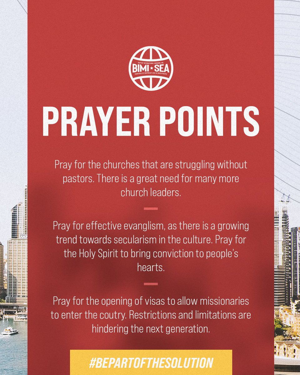 StevenMaldoff's tweet photo. 40 Days of Prayer for the People of Southeast Asia and the South Pacific.
Day 2 - Australia
#bepartofthesolution and pray
https://t.co/Tx2FFjGGQI https://t.co/ds0iZj2n5X