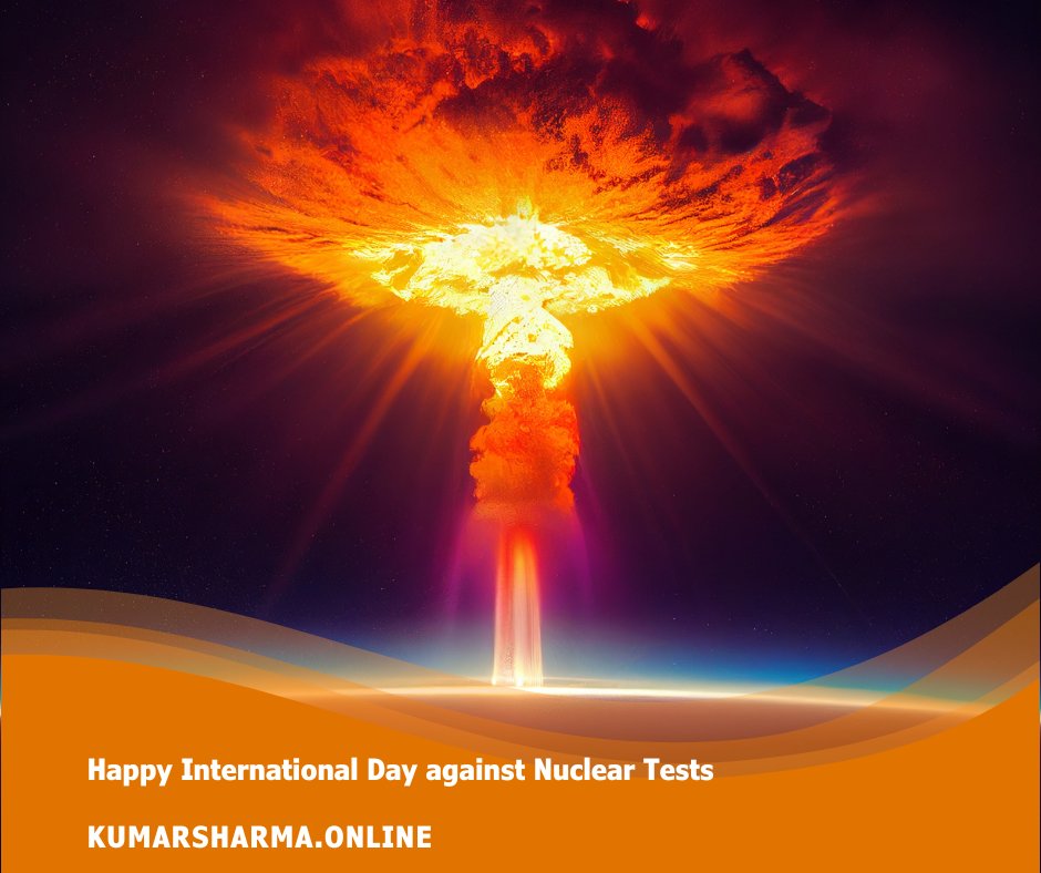 Happy International Day against Nuclear Tests !!

#KumarSharmaOnline #nuclearweapons #nuclear #peace #russia #nuclearenergy #love #peacesign #nomorewar #gmdcnd #weaintdedyet