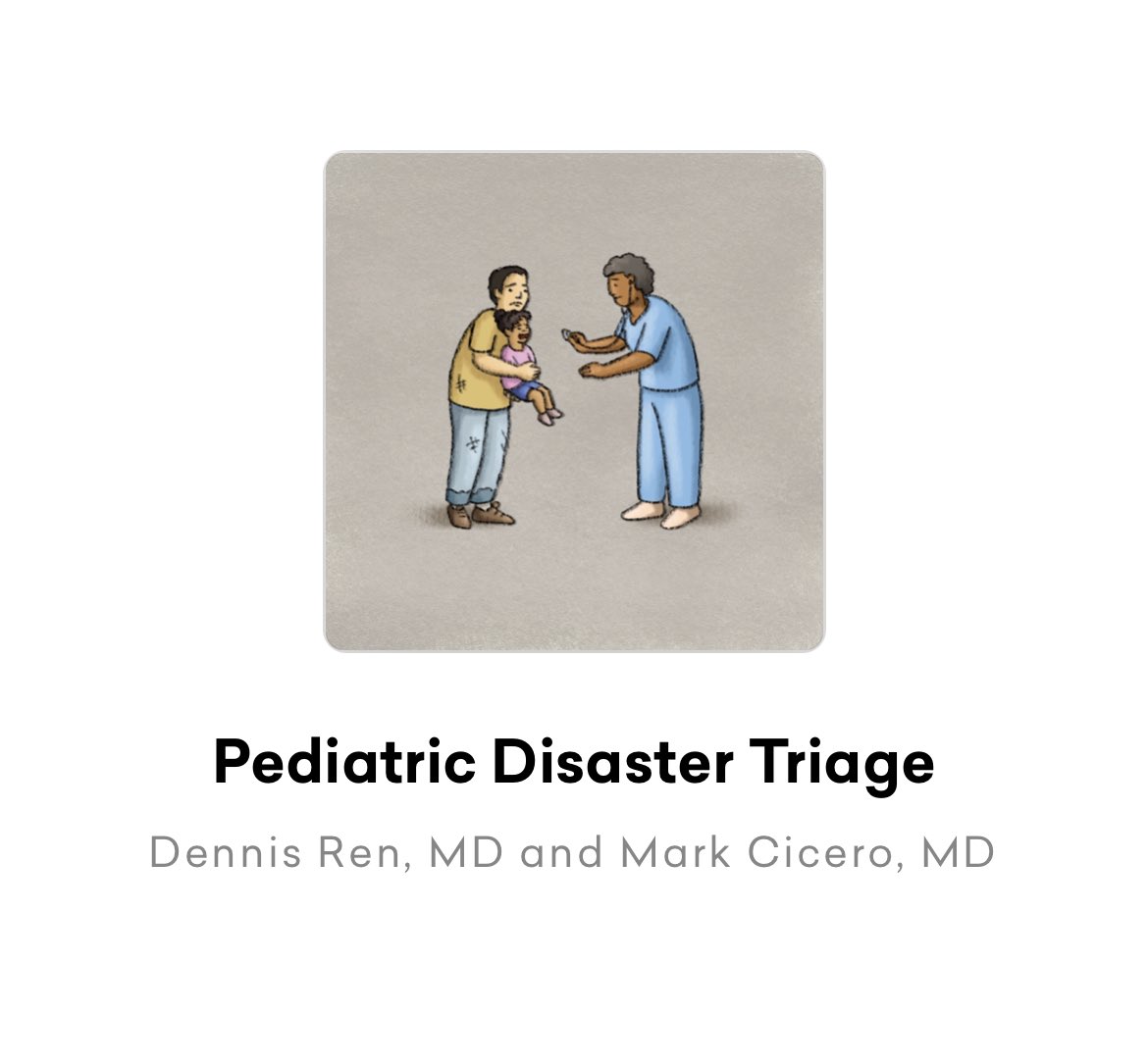 Dennis Ren (@dennisrenmd) on Twitter photo Another episode of the #PedsRAP disaster medicine series is here! This one features Dr. Mark Cicero <a href="/YalePediatricEM/">Yale Pediatric Emergency Medicine</a> talking about disaster triage. What system do you use? <a href="/HippoEducation/">Hippo Education</a> <a href="/BeharSolomon/">Solomon Behar</a> <a href="/pedspandemic/">Pediatric Pandemic Network</a> <a href="/TheWRAPEM/">Western Regional Alliance for Peds Emergency Mgmt</a> <a href="/npdcoalition/">National Pediatric Disaster Coalition (NPDC)</a> <a href="/G7PedsDisaster/">Gulf 7 Pediatric Disaster Network</a> #disastermedicine Another episode of the #PedsRAP disaster medicine series is here! This one features Dr. Mark Cicero <a href="/YalePediatricEM/">Yale Pediatric Emergency Medicine</a> talking about disaster triage. What system do you use? <a href="/HippoEducation/">Hippo Education</a> <a href="/BeharSolomon/">Solomon Behar</a> <a href="/pedspandemic/">Pediatric Pandemic Network</a> <a href="/TheWRAPEM/">Western Regional Alliance for Peds Emergency Mgmt</a> <a href="/npdcoalition/">National Pediatric Disaster Coalition (NPDC)</a> <a href="/G7PedsDisaster/">Gulf 7 Pediatric Disaster Network</a> #disastermedicine