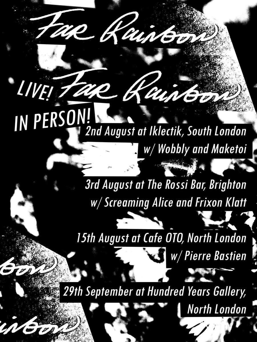 MetaphysPowers's tweet photo. UK Friends! @Far__Rainbow have some killer summer gigs lined up that start TONITE! Come on out if you're able! https://t.co/L3EYbSkypG