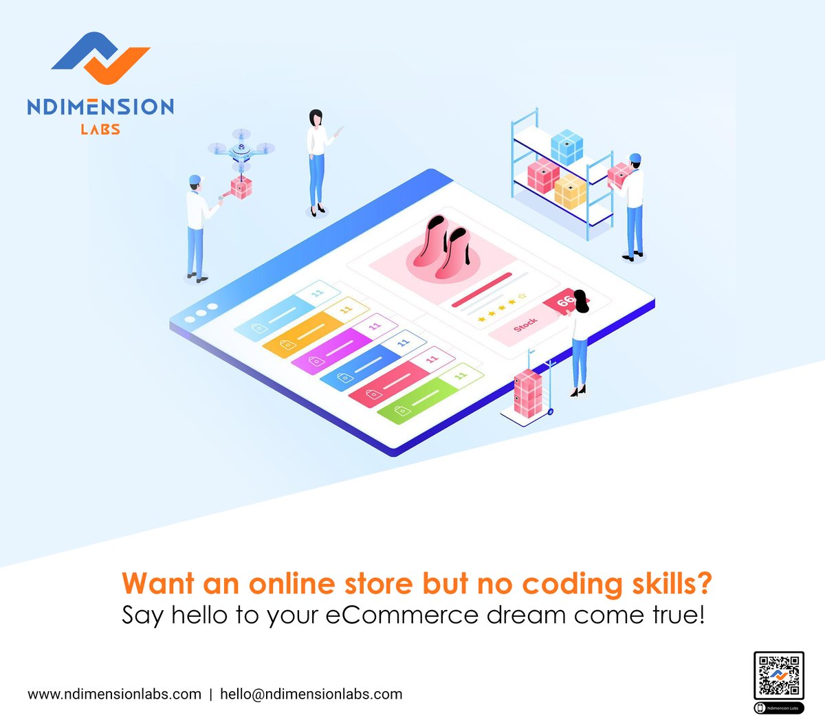 NdimensionLabs's tweet image. Ditch the coding stress and embrace your eCommerce dream! 🛍️✨ Create your online store hassle-free. No coding skills needed!
#eCommerceMagic #OnlineStoreDreams #NoCodingNeeded