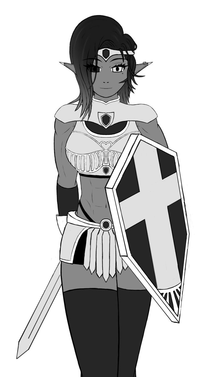 This is Seraphina Tenshino, one of the main characters in the game. 

She's a well balanced fighter, being able to deal damage but also soak up quite a bit,while using magic to protect and heal her allies. The most important thing to her is that everyone gets home safe!