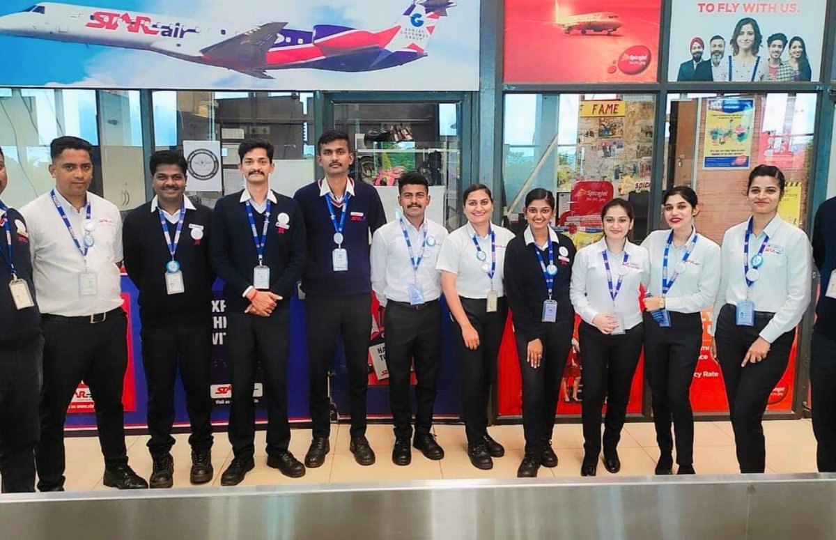 OfficialStarAir's tweet photo. #WeCare #ConnectingReallndia #FlyNonStop #FlyWithStarAir #SGGRising #Aviation #S5Constellation #Hi5S5 #FlyS5 #FlySmartWithS5 #WeAreS5 #Embraer #UDAN #AviationSecurityCultureWeek #PromiseToProtect https://t.co/aT23KnGXNP