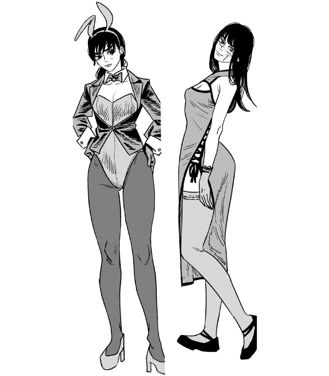 D_Kumii's tweet photo. new Asa and Yoru illustrations from Chainsaw Man volume 15 https://t.co/e51Gwy81nS