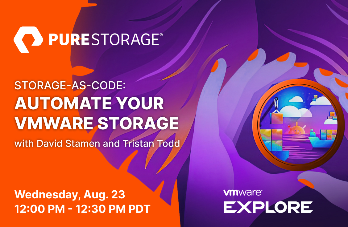 EverpureData's tweet photo. #PureStorage is making the all-flash #DataCenter a reality &amp; our deep @VMware make our solutions the platform of choice. Simple, efficient, and environmentally friendly, get the performance and #DataSecurity your #data deserves: https://t.co/w23YhrDjbn

#VMwareExplore23 #VMware https://t.co/NCu8L7VPe0