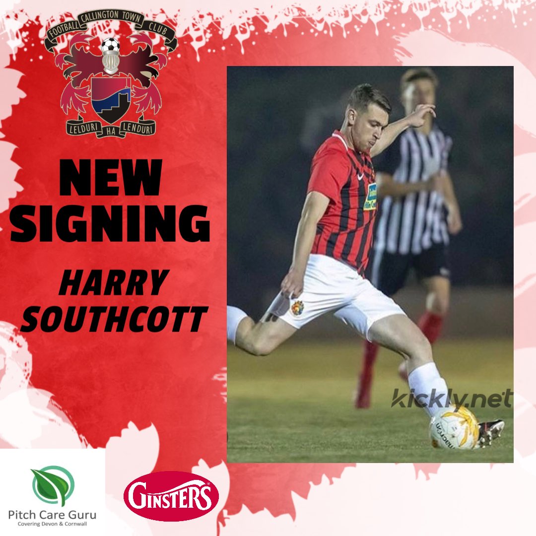 TRANSFER NEWS 📰 

We are delighted to welcome Harry Southcott to the club. 

Harry will be a huge figure in defence this season providing he can overcome his ongoing injury. He brings vast amounts of experience to our defence having won the SWPL with Tavistock back in 18/19 🔴⚫️