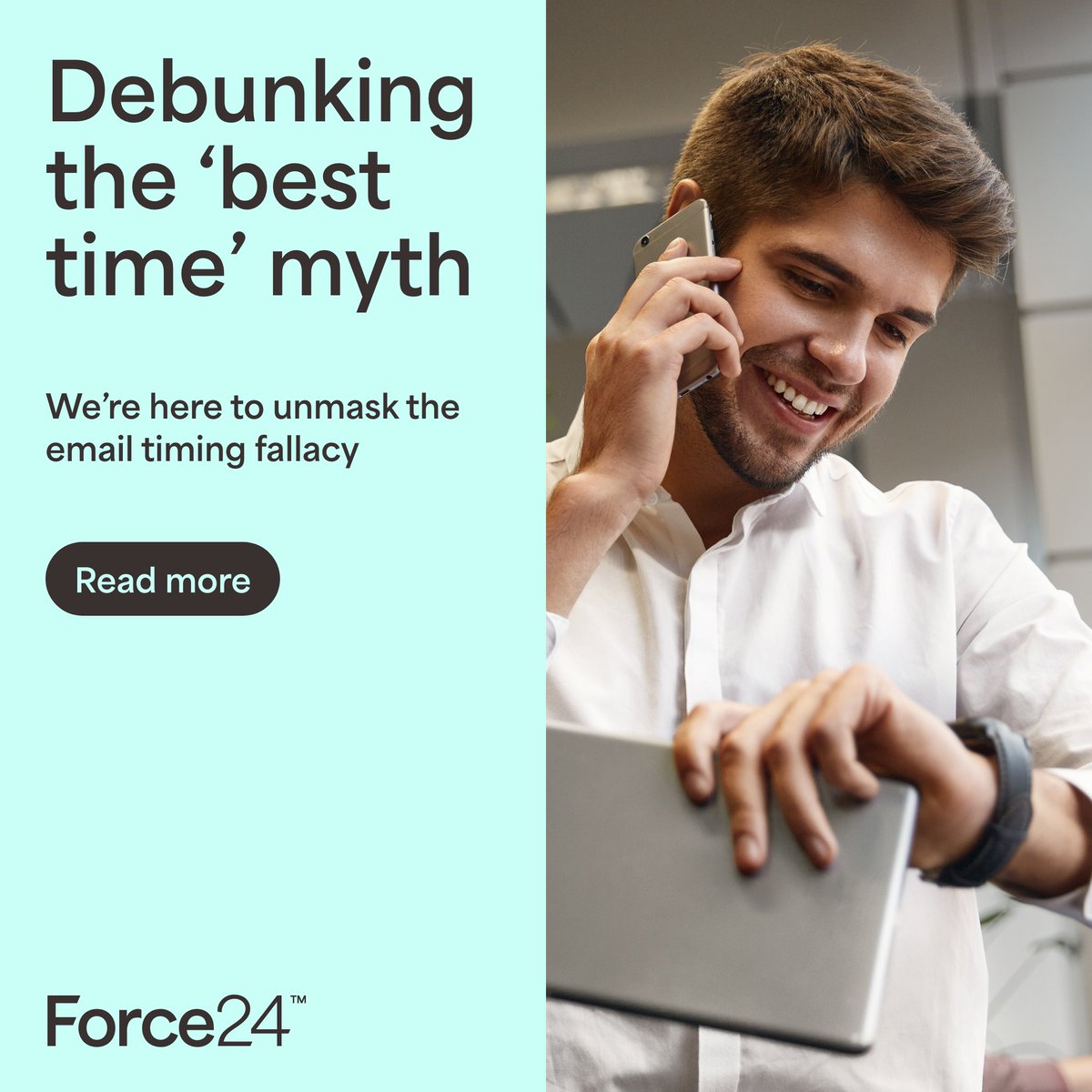 What you think is the 'best time' to send an email could actually be the worst time...

The secret lies in understanding your own contact list! Read why it's time to debunk the 'best time' myth in this article: force24.co.uk/debunking-the-…

#EmailMarketing #CommsStrategy