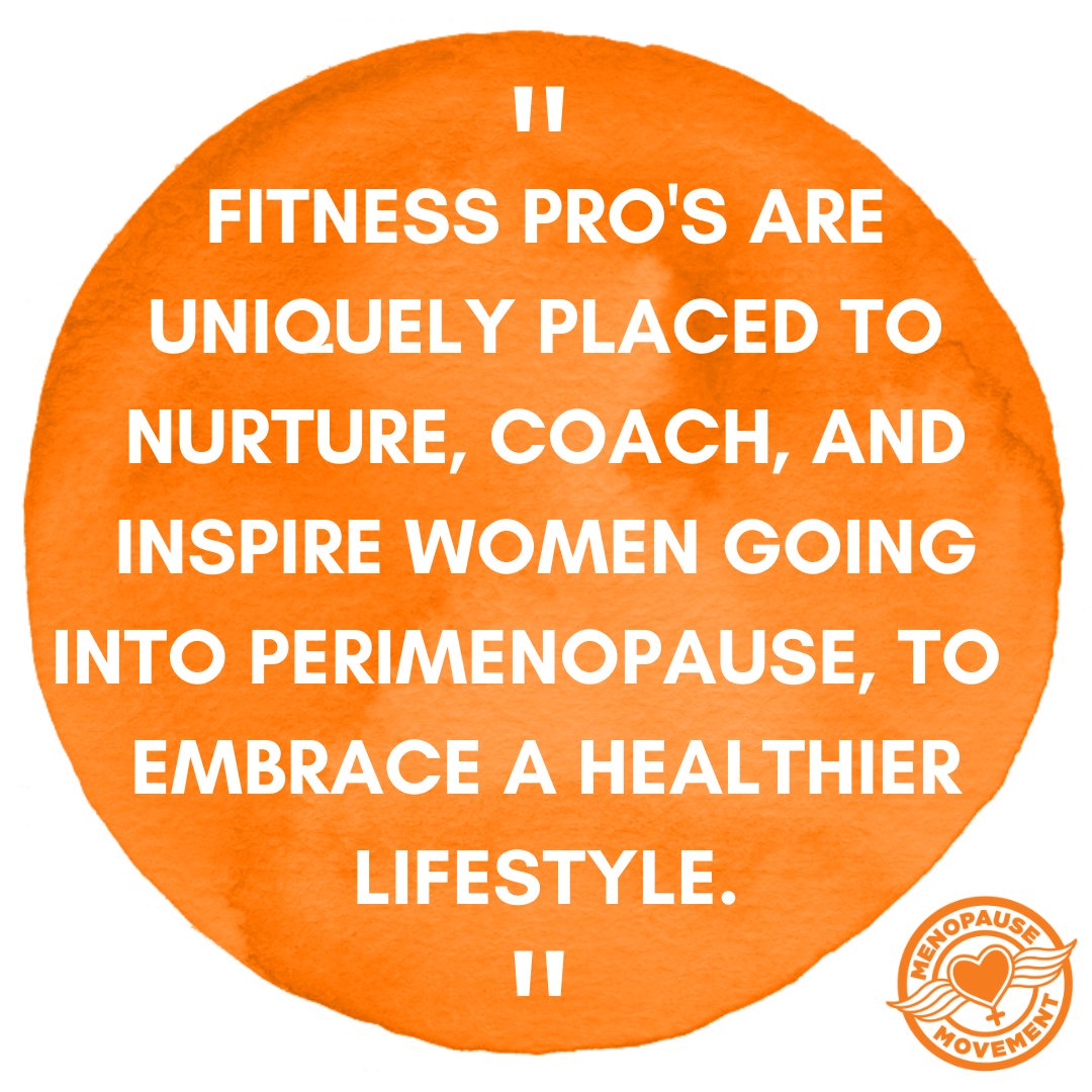 Fitness pro's are uniquely placed to nurture, coach &amp; inspire women going into perimenopause &amp; menopause, to embrace healthier lifestyles. By using inclusive language, we can enable women to take charge of their health, become part of a supportive community, &amp; build confidence.