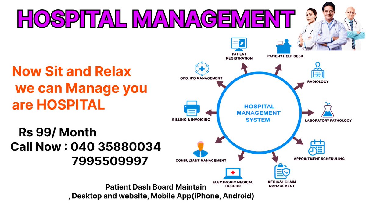 racdoc2's tweet photo. HOSPITAL MANAGEMENT
we can manage You are
HOSPITAL040 35880034 /7995509997 https://t.co/VyyDzijMcQ