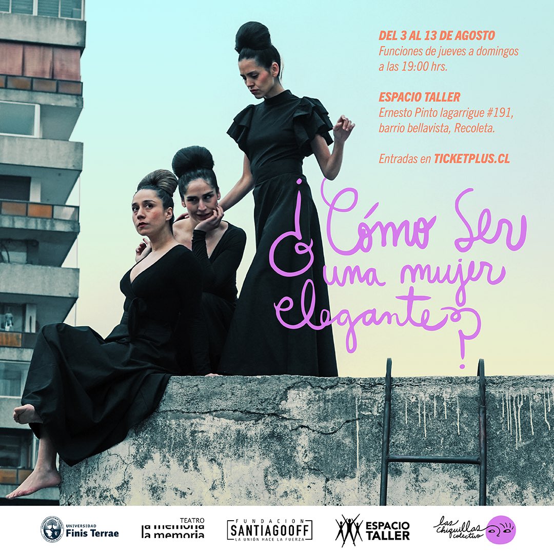 Hola!, paso por acá a dejarles esta invitación elegante 💫💜🔥Cómo ser una mujer elegante?, al teatro!. No te quedes fuera 😉
Entradas en <a href="/ticketpluscl/">Ticketplus Chile</a>