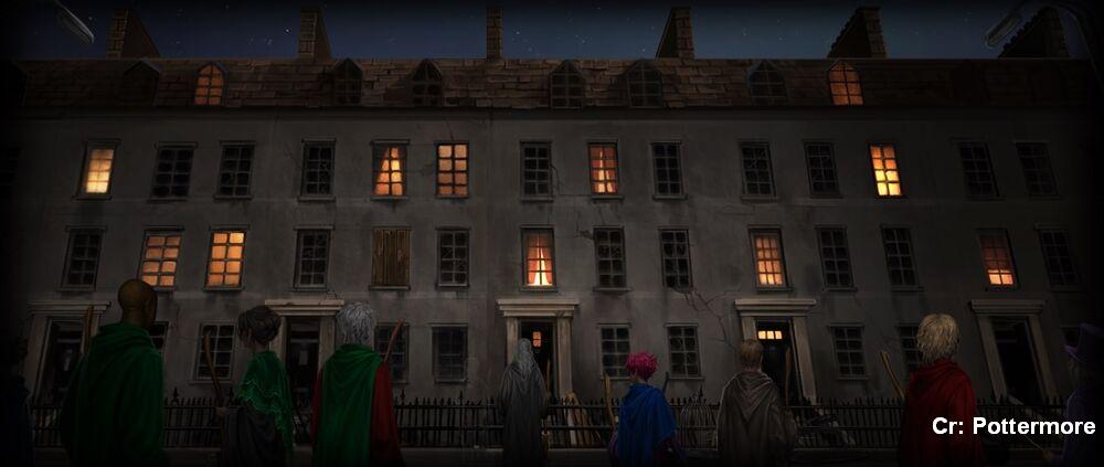 6 August 1995: The Advance Guard arrives in Privet Drive to rescue Harry. They bring him to 12 Grimmauld Place.