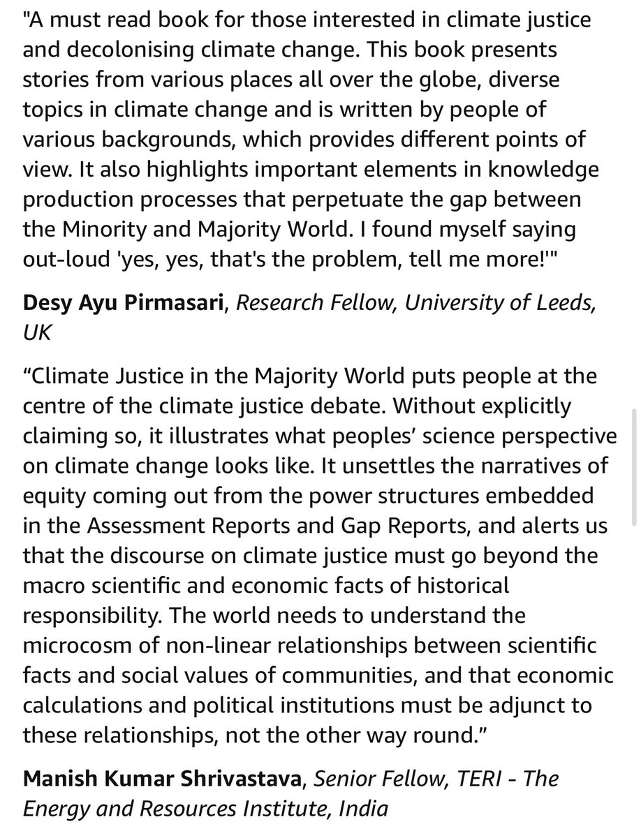 neil9709's tweet photo. + more reviews/endorsements for Climate Justice in the Majority World.

📖👀 https://t.co/12YAYa1ptV