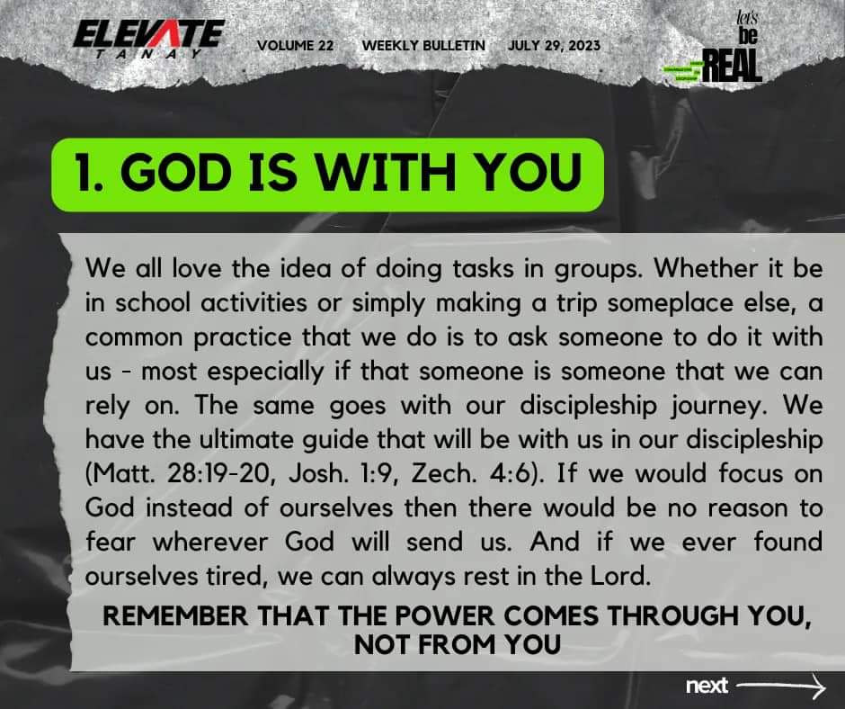 elevate_tanay's tweet photo. Let's have some recap from our last week's message with this week's chronicle!😍

#LetsBeReal
#ElevateTanay https://t.co/K0G4tx4wP3