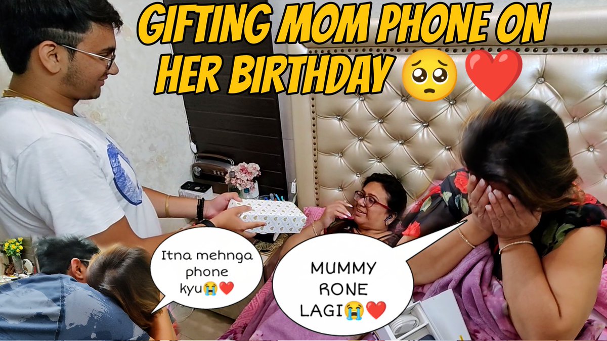 KunMakin's tweet photo. GIFTING MOM NEW PHONE ON HER BIRTHDAY 🎂🎈..New Vlog is up on the Channel guys🥳Go watch it and if you like it then don't forget to like, comment, share and subscribe to our channel ❤️.. Thank you so much for making this possible RB Fam❤️

https://t.co/OGuibJXDDg
#mom #Reaction https://t.co/5alJ1aASTq