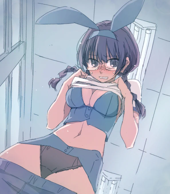 081の日とバニーの日とパンツの日を1枚に詰め込んだ欲張りセットみたいな絵。 