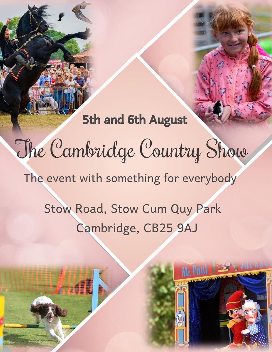ClassicFestival's tweet photo. This #Weekend our #CambridgeCountryShow with something for everyone #Familydaysout #Tickets on sale now #chefs @ama_theatre @WrestleForceUK #horseshow #Reptiles #Magic #Motorbikes #ruralcraft #Cambridge https://t.co/IUg0nZSAGi
