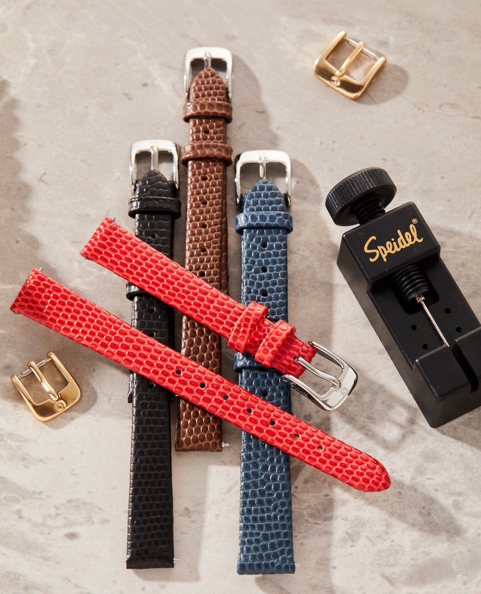 From lizard to buffalo grain, Speidel has a watchband as unique as you. ⁠ 🦎🦬 ⁠ ⌚️ Give your watch a whole new look for a fraction of the price of a whole new watch! ⁠ Check out our replacement watchbands today: 🔗 l8r.it/houR ⁠ #speidel1904 #SpeidelWatchBands